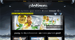 Desktop Screenshot of platinumstudio.co.uk