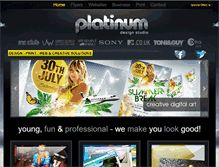 Tablet Screenshot of platinumstudio.co.uk